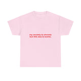 My anxiety is chronic but this ass is iconic. - Oversized Tee