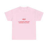 Slut (noun) A woman with the morals of a man. - Oversized Tee
